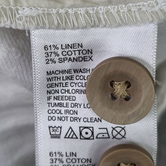 Mens Tommy Bahama White Linen Blend Pants Relaxed Fit Drawstring Size XXXL - Picture 3 of 9